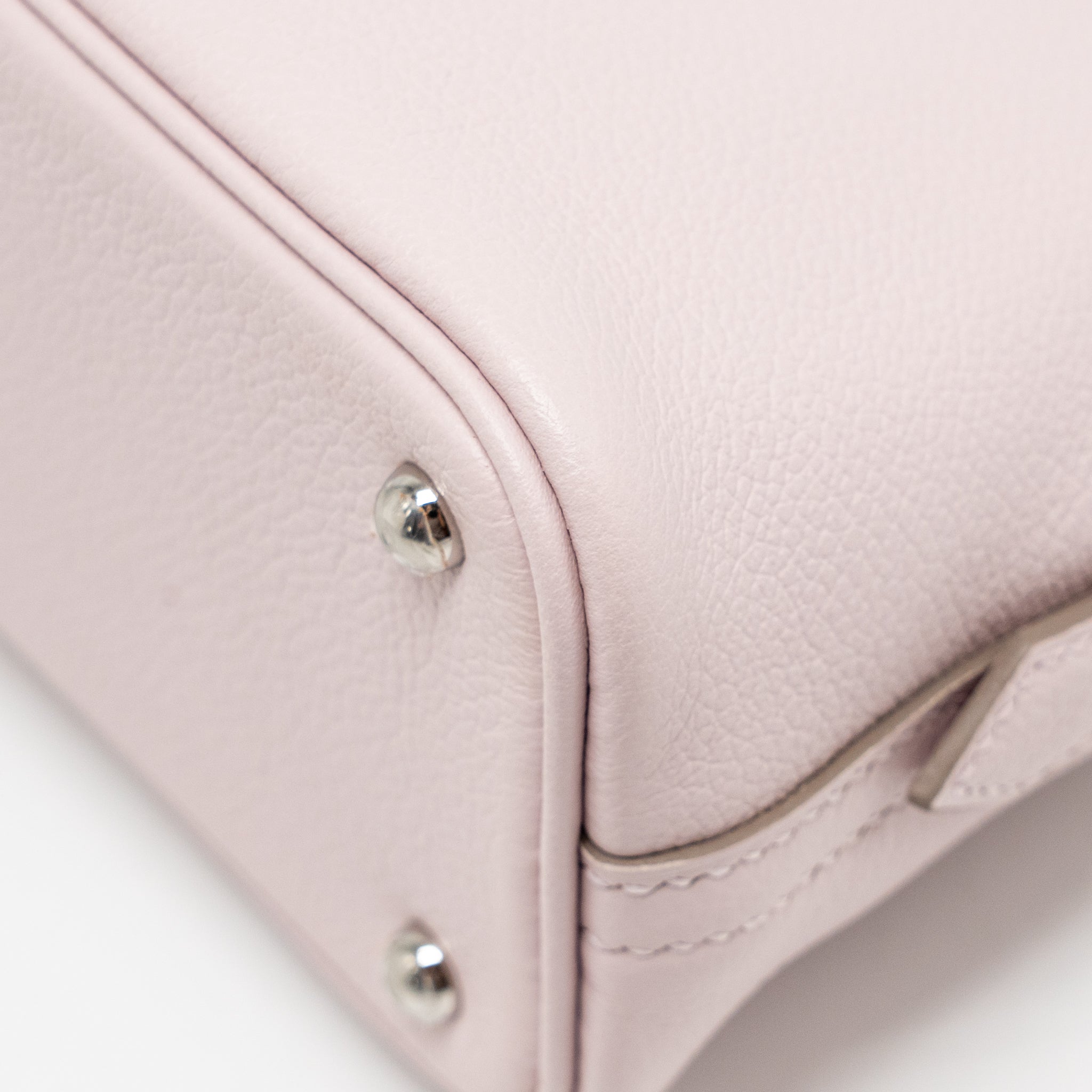 HERMES MINI BOLIDE EVERCOLOR MAUVE PALE/ CARAMEL SHW