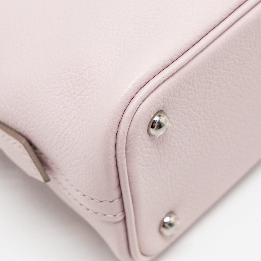 HERMES MINI BOLIDE EVERCOLOR MAUVE PALE/ CARAMEL SHW