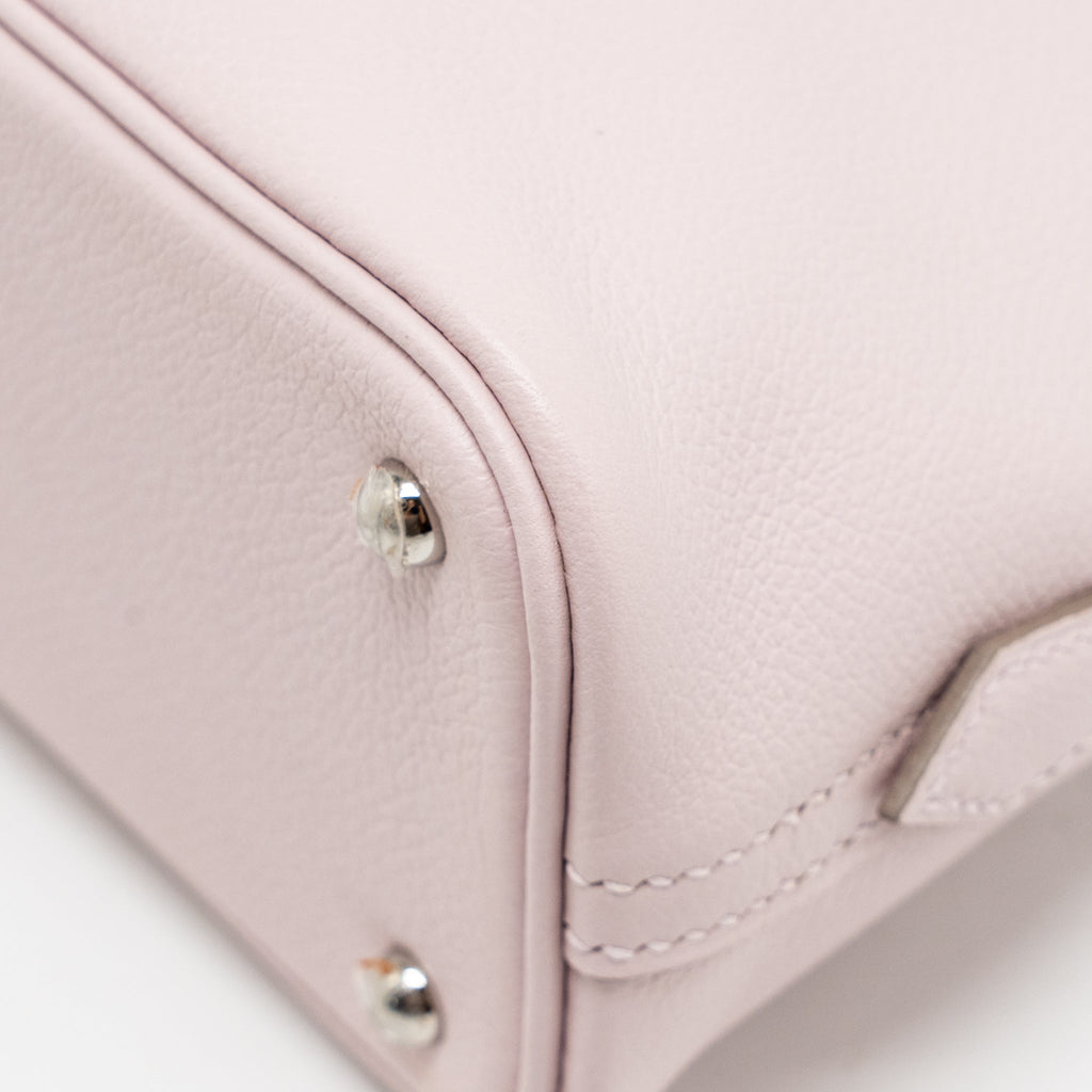HERMES MINI BOLIDE EVERCOLOR MAUVE PALE/ CARAMEL SHW
