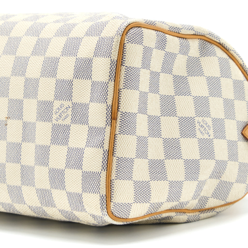 LOUIS VUITTON SPEEDY 25 DAMIER AZUR CANVAS GHW