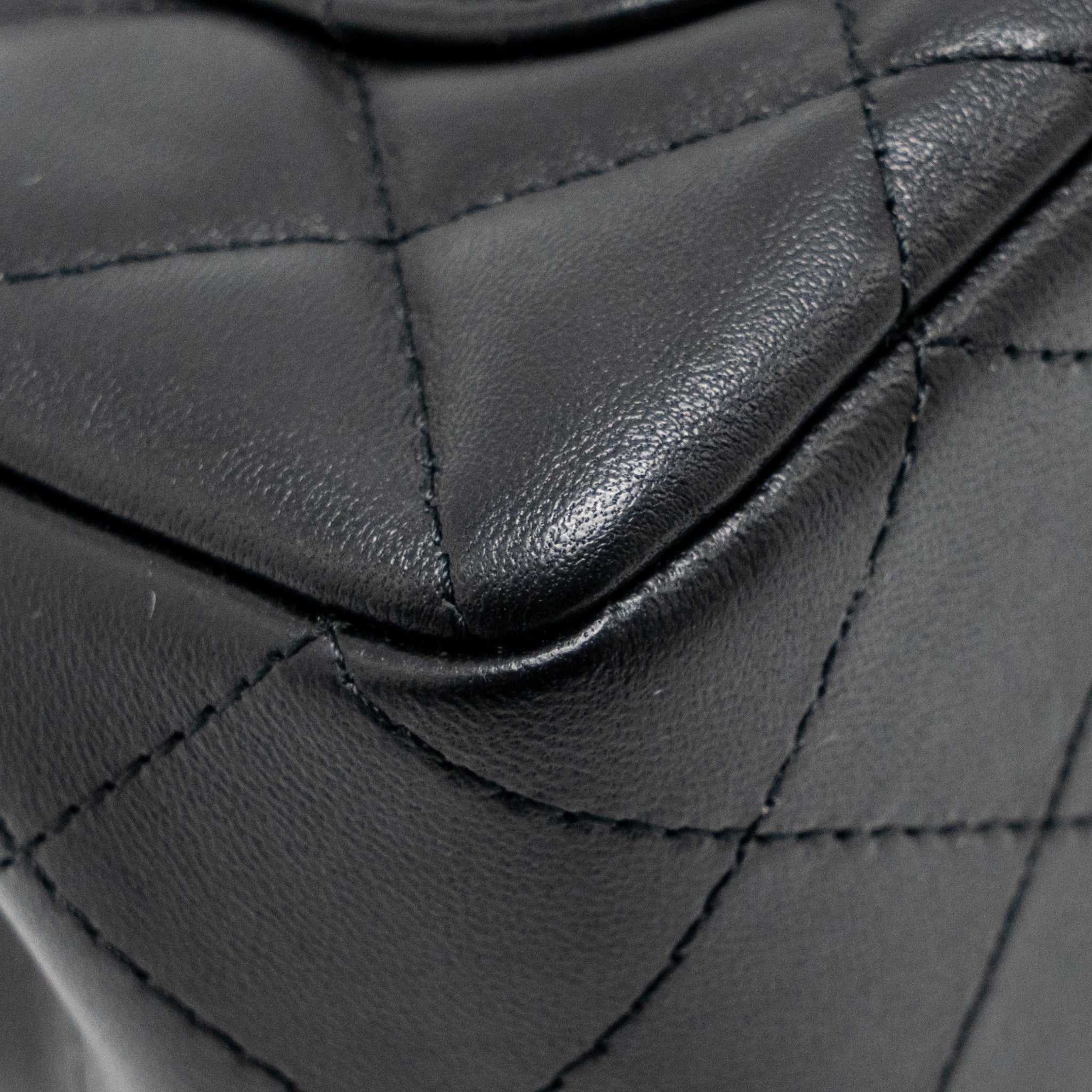 CHANEL MINIRECTANGULAR FLAP BAG LAMBSKIN BLACK LGHW (MICROCHIP)