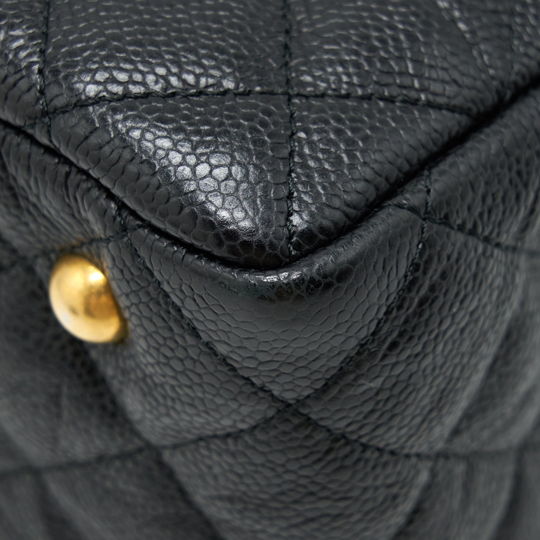 CHANEL SHOPPING TOTE BAG CAVIAR BLACK GHW