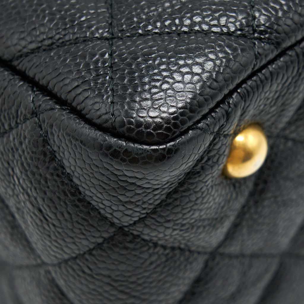 CHANEL SHOPPING TOTE BAG CAVIAR BLACK GHW