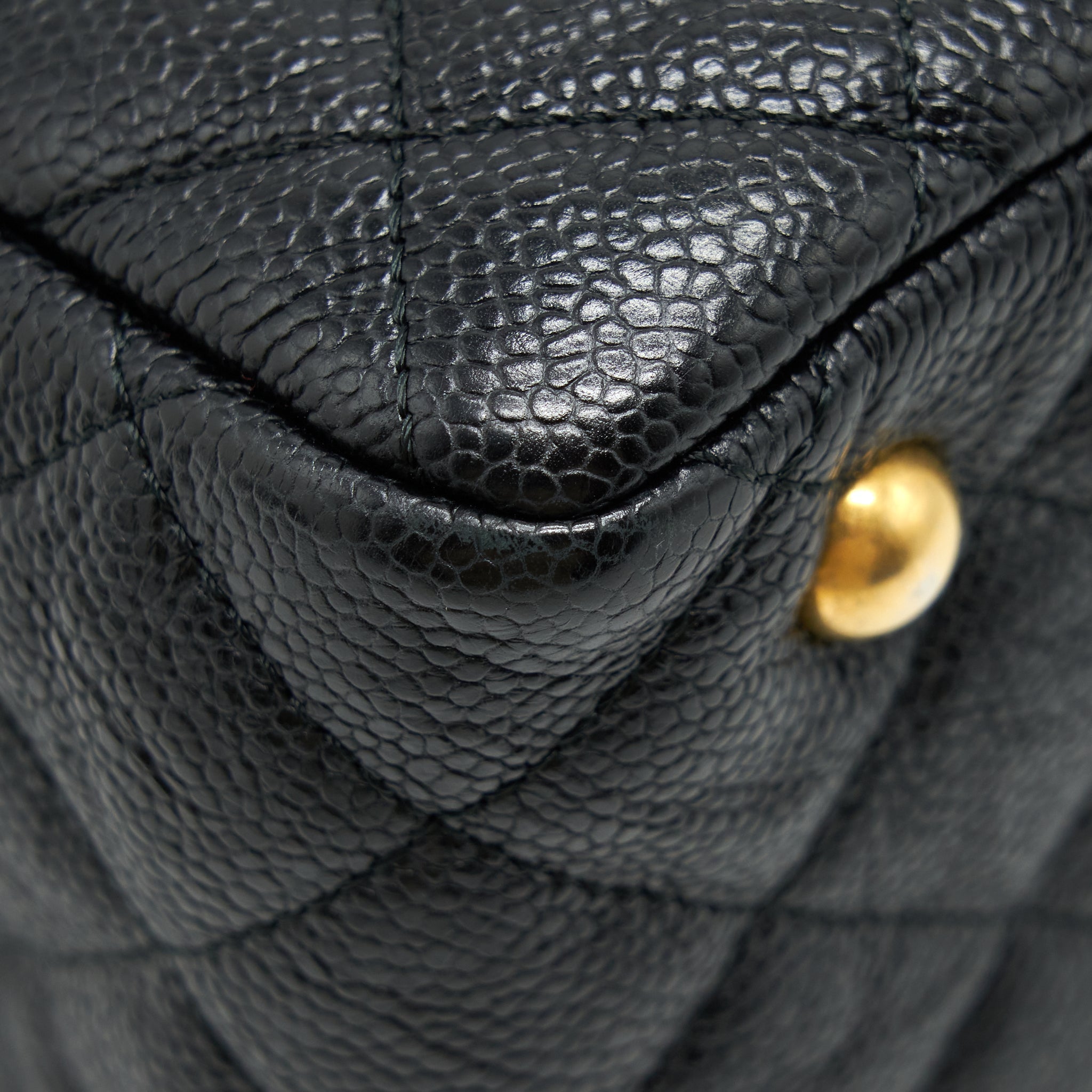 CHANEL SHOPPING TOTE BAG CAVIAR BLACK GHW