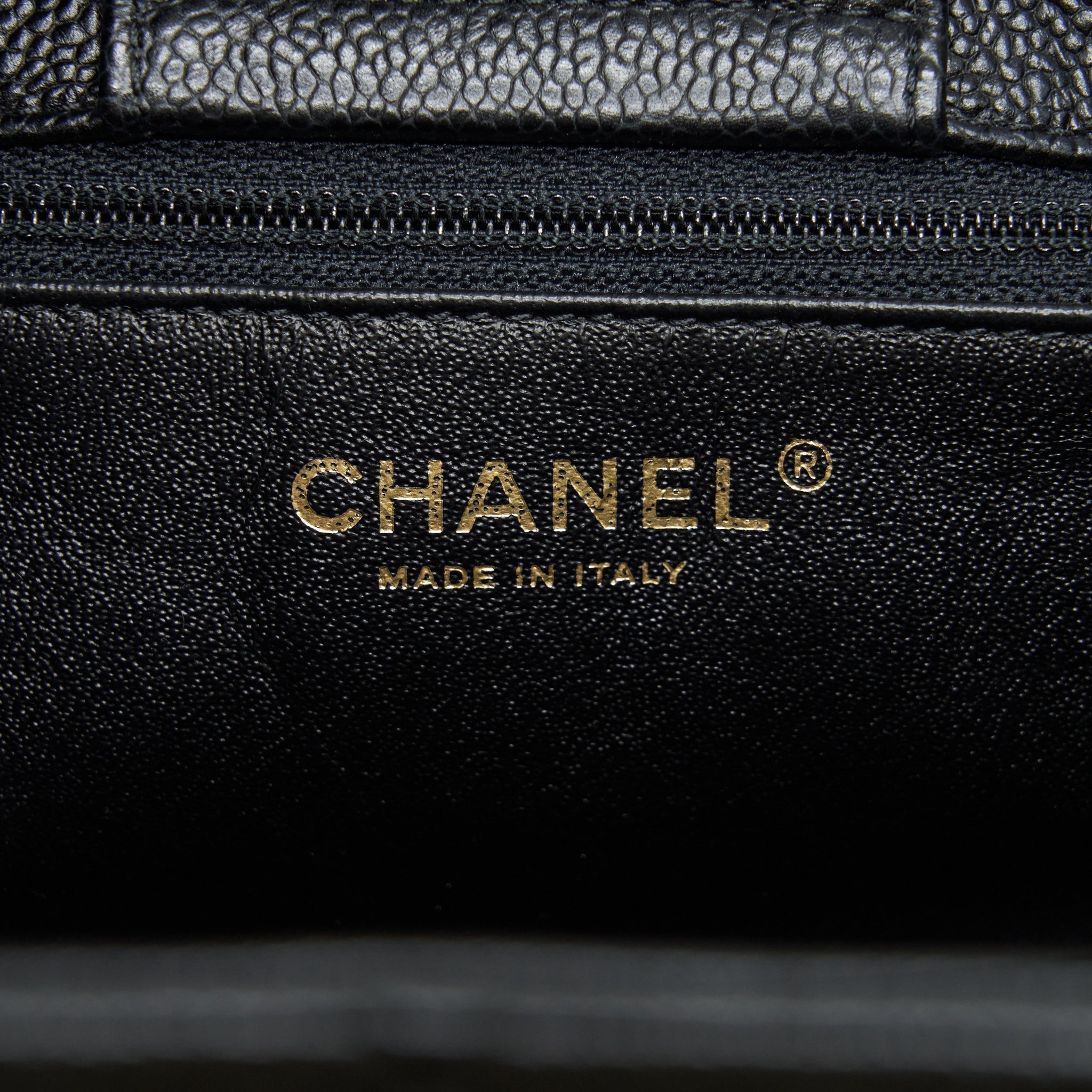 CHANEL SHOPPING TOTE BAG CAVIAR BLACK GHW