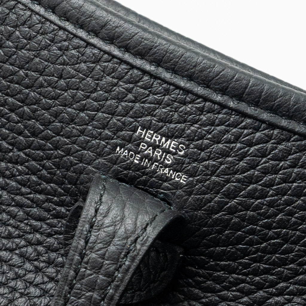 HERMES MINI EVELYNE CLEMENCE BLACK/GRIS MISTY SHW
