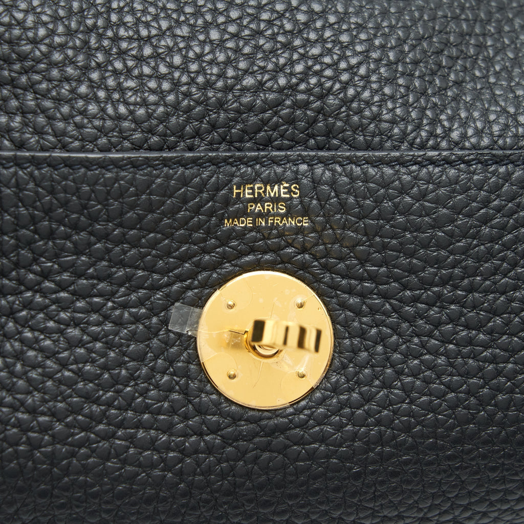 HERMES LINDY 26 CLEMENCE BLACK GHW