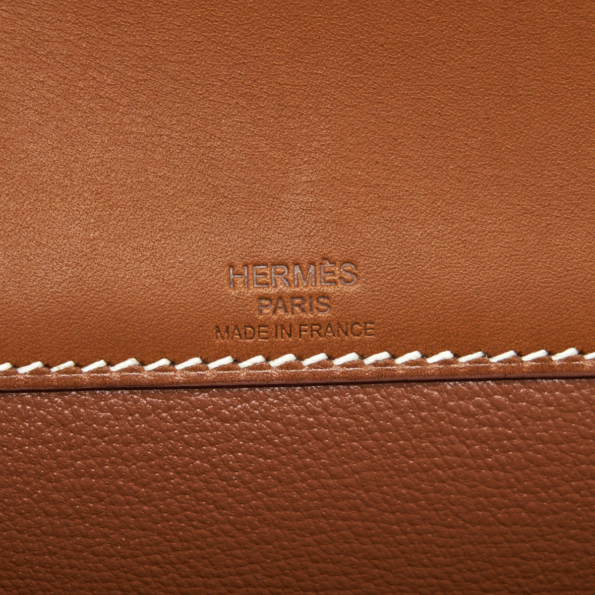 Hermes Pochette Kelly Depeches 25 Canvas/Barenia Leather Ecru Beige/ Fauve GHW