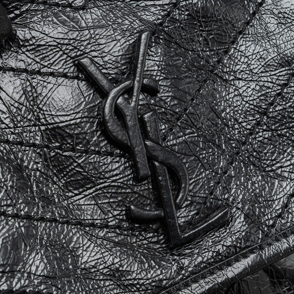 SAINT LAURENT MEDIUM NIKI CALFSKIN BLACK RUTHENIUM HARDWARE