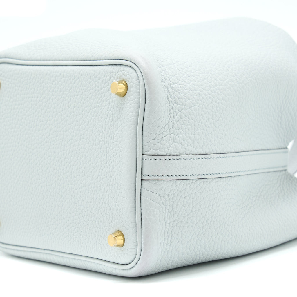 Hermes Picotin 18 Lock Bag Clemence Bleu Pale GHW