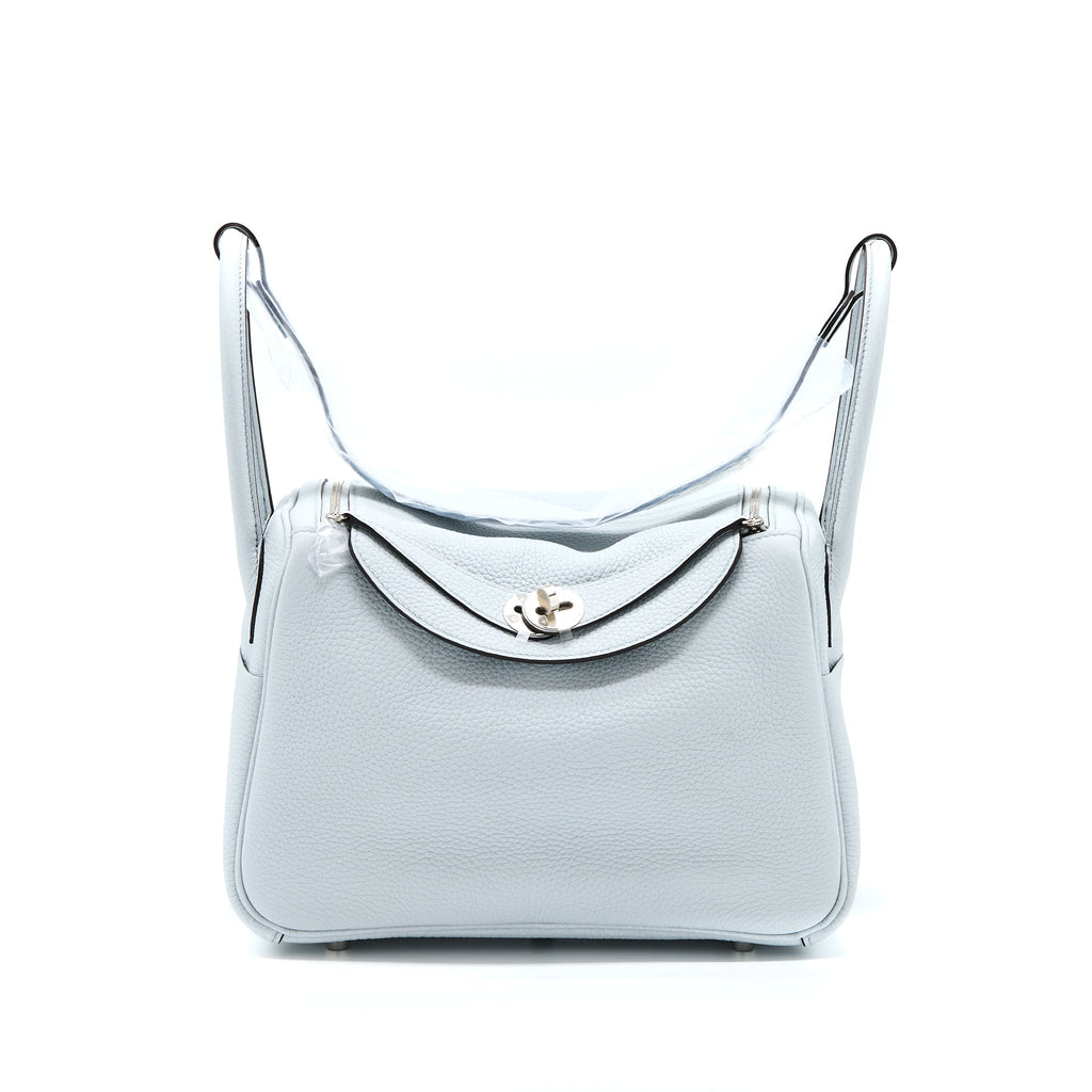 Hermes Lindy 26 Clemence Blue Pale SHW