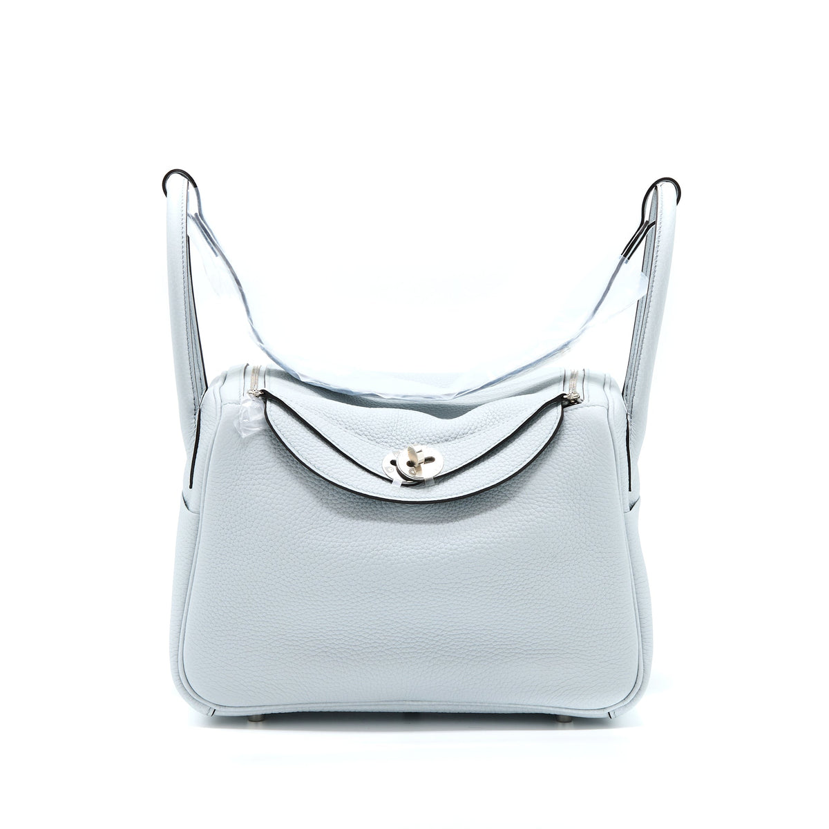 Hermes Lindy 26 Clemence Blue Pale SHW
