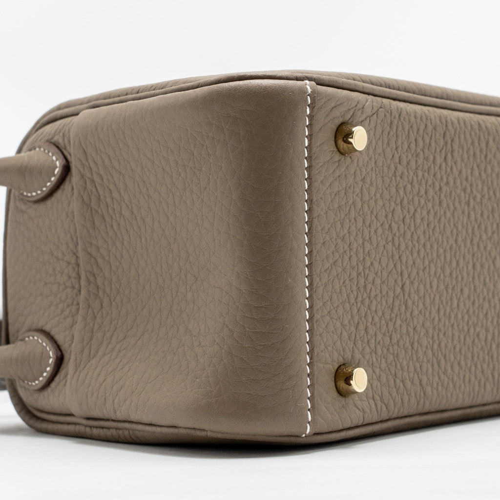 HERMES MINI LINDY II CLEMENCE ETOUPE GHW