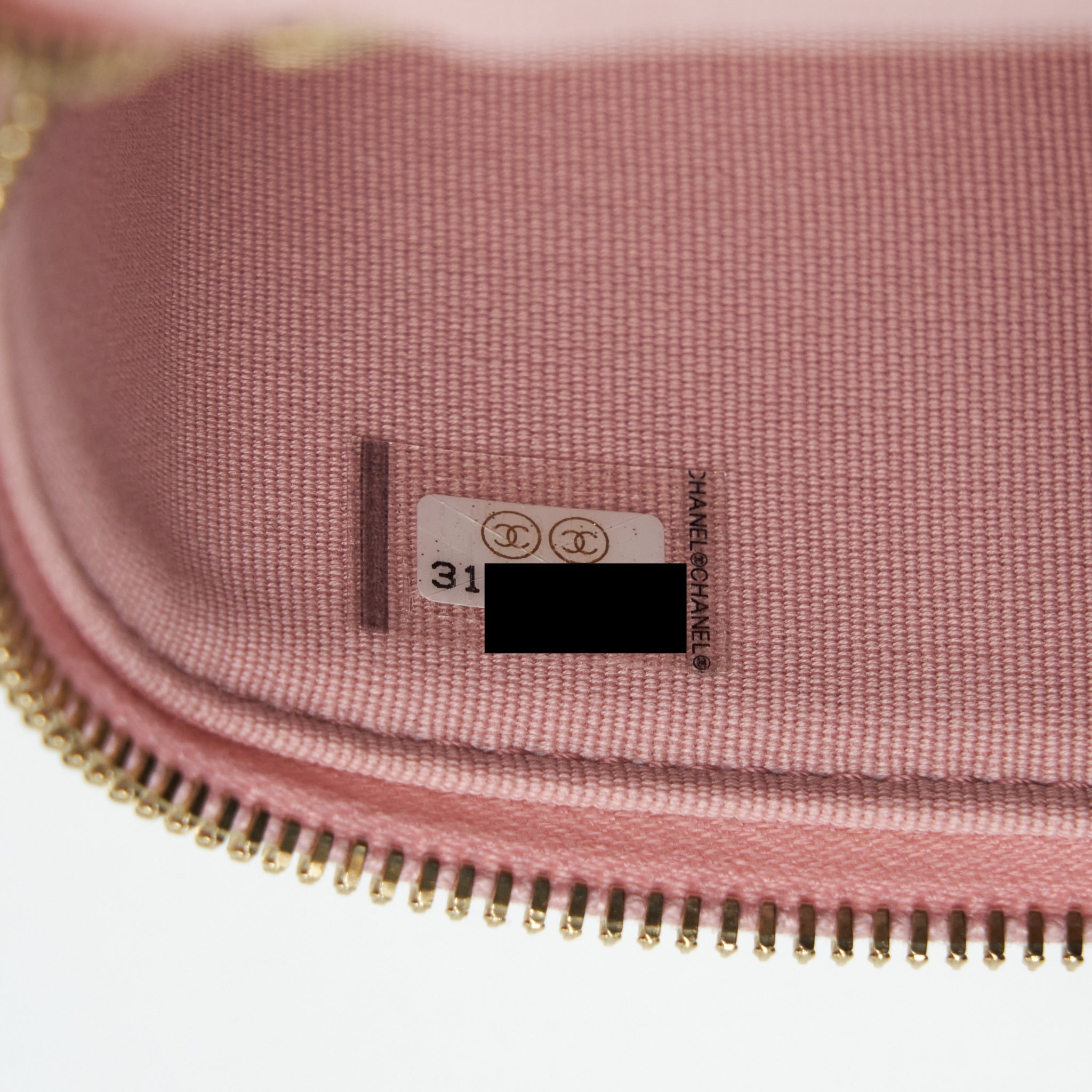 CHANEL 22C MINI VANITY WITH CHAIN CAVIAR PINK LGHW