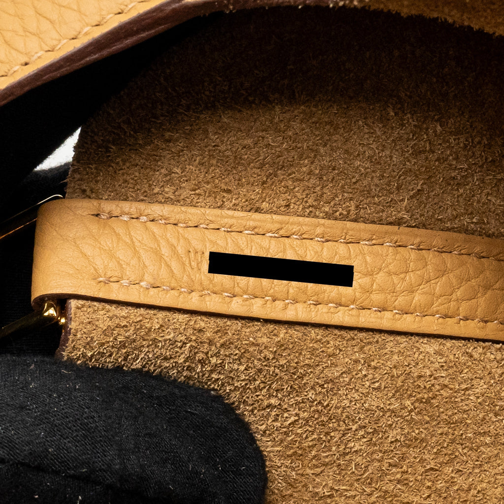 HERMES PICOTIN 22 CLEMENCE BISCUIT GHW