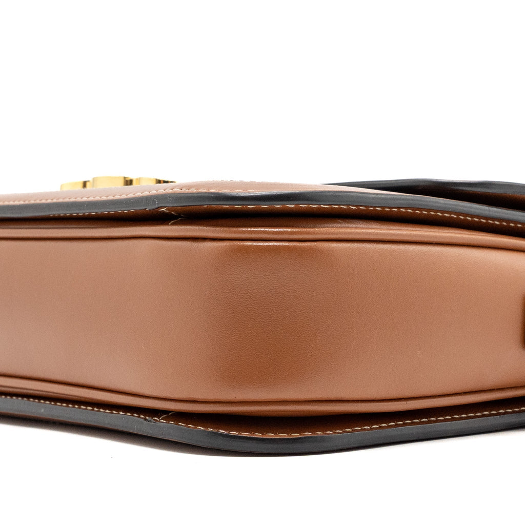 CELINE CLASSIC TRIOMPHE BAG CANVAS / CALFSKIN TAN GHW