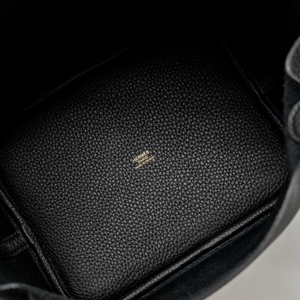 HERMES PICOTIN 22 CLEMENCE BLACK GHW