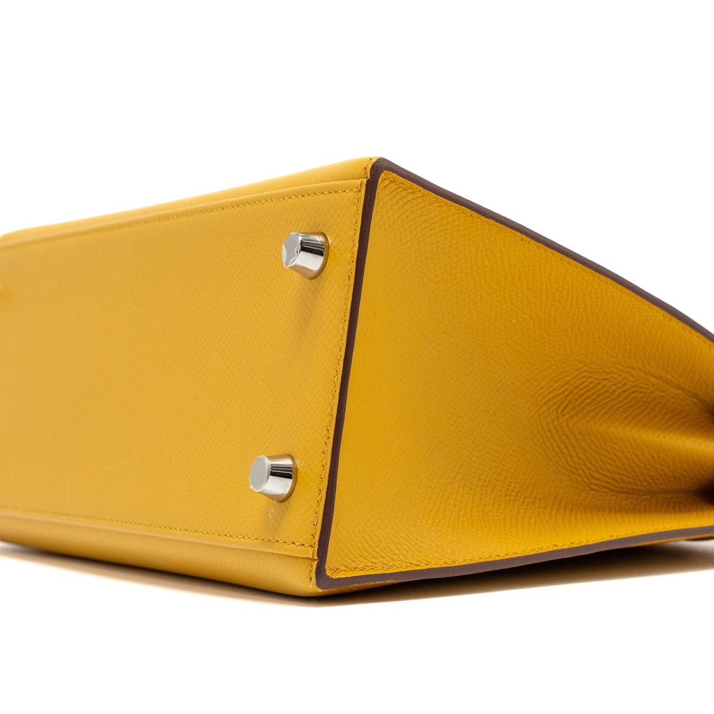 HERMES KELLY 25 EPSOM 9D JAUNE AMBER SHW