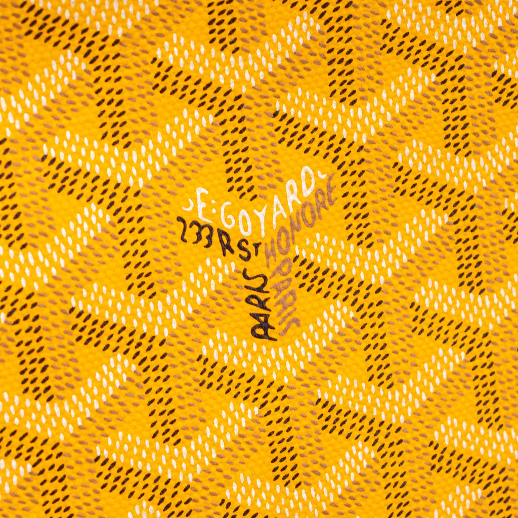 GOYARD CLUTCH BAG CANVAS YELLOW SHW