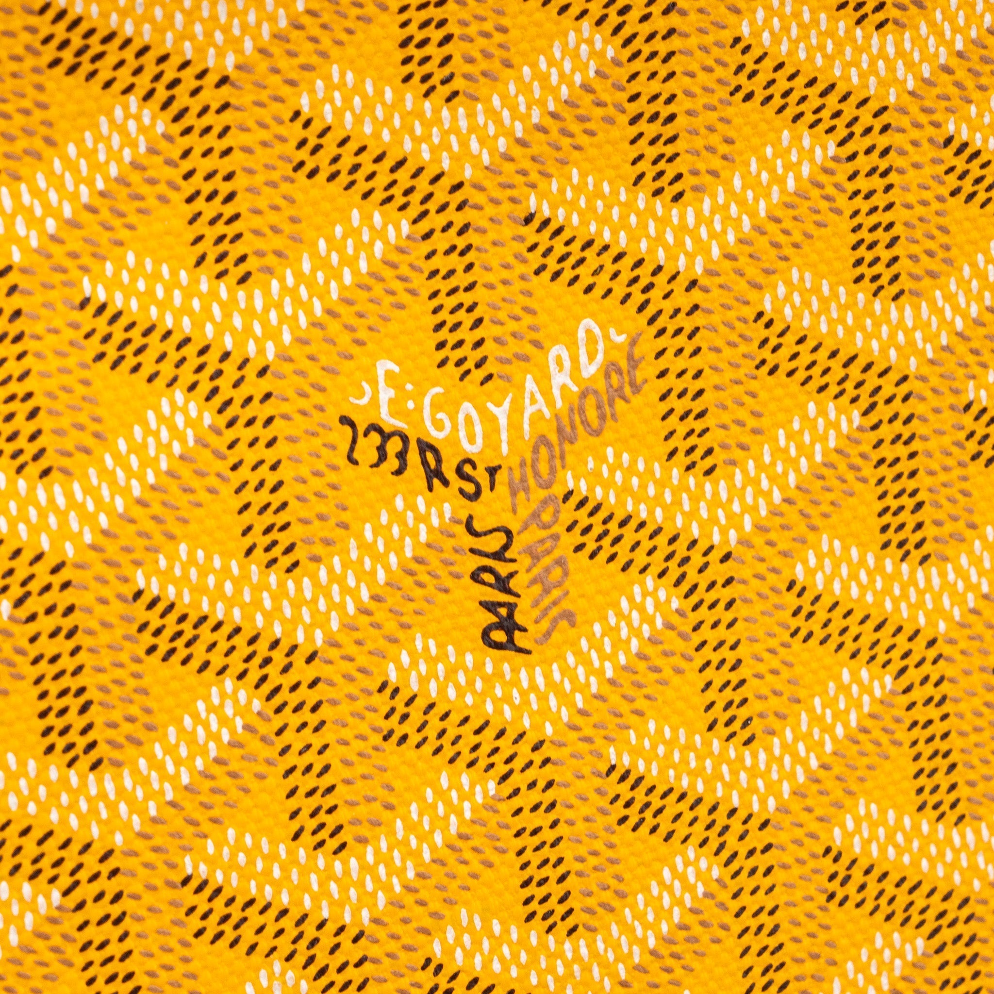 GOYARD CLUTCH BAG CANVAS YELLOW SHW