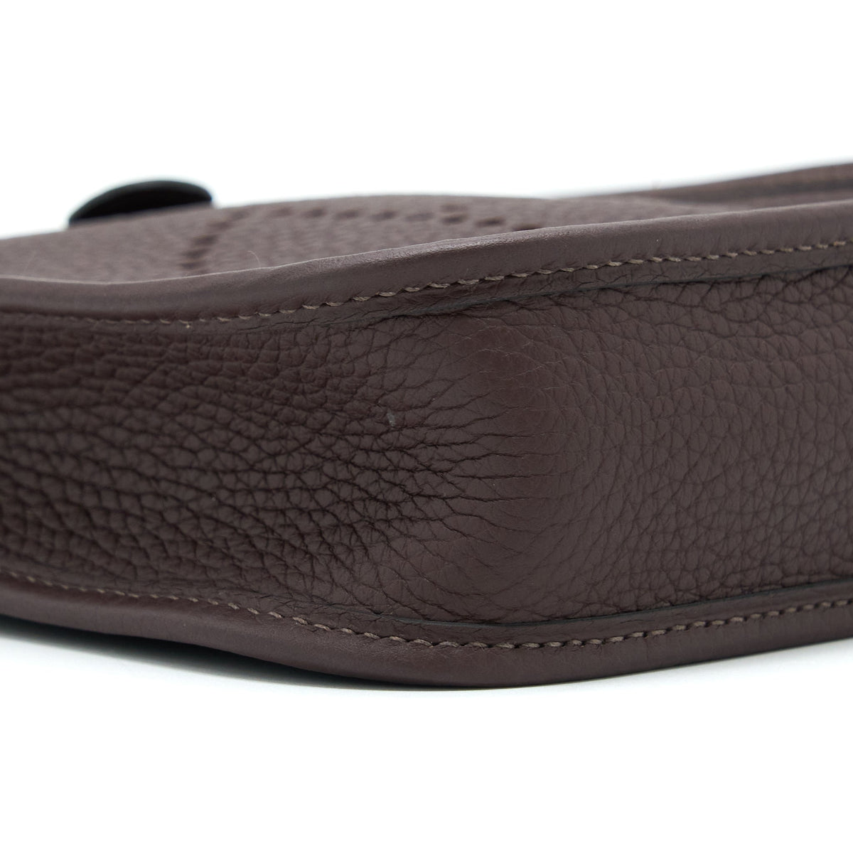 Hermes Mini Evelyne Clemence Rough H GHW With Multicolour Strap
