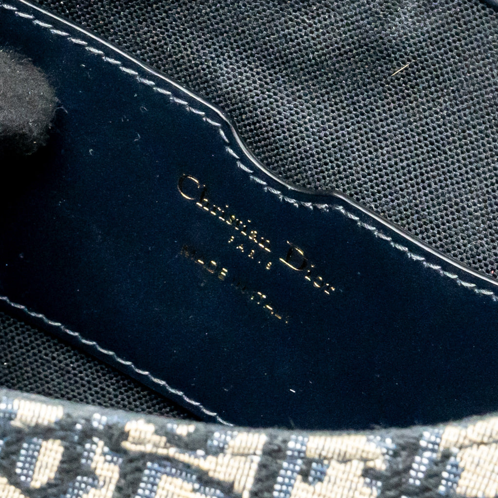 DIOR BOBBY BAG BLUE DIOR OBLIQUE JACQUARD GHW