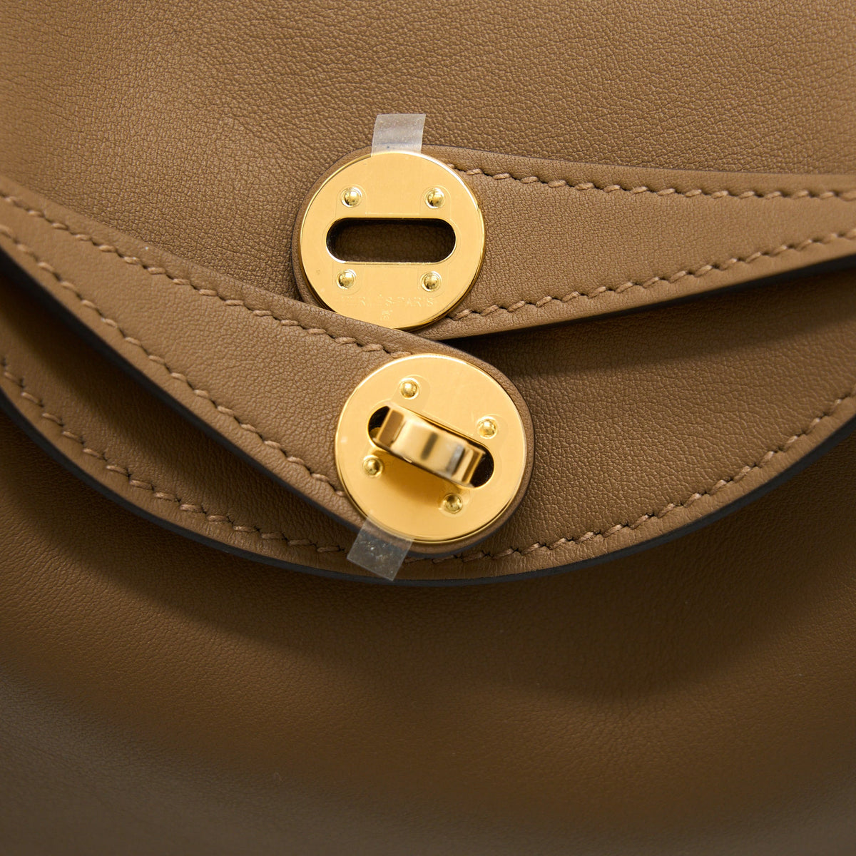 Hermes Mini Lindy Swift Alezan / Biscuit GHW