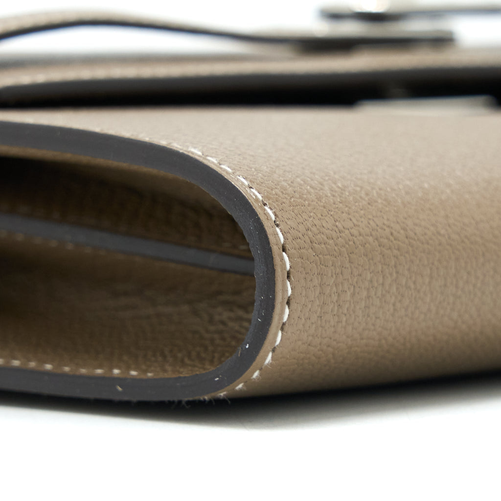 Hermes Kelly To Go Chevre Mysore Etoupe SHW