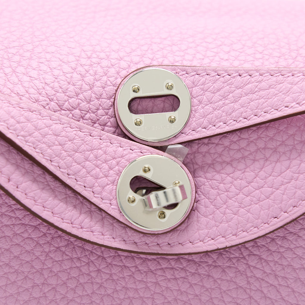 HERMES MINI LINDY CLEMENCE X9 MAUVE SYLVESTRE SHW