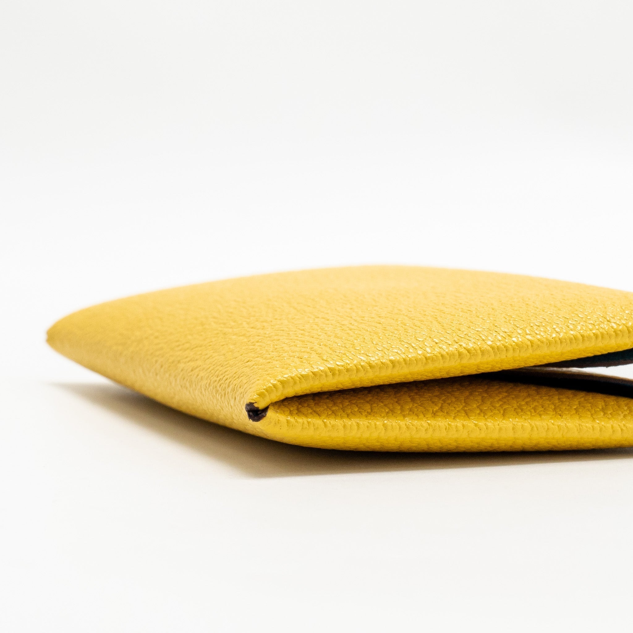 HERMES CALVI CARD HOLDER CHEVRE MYSORE LEATHER SUN / BLUR FRIDAY SHW