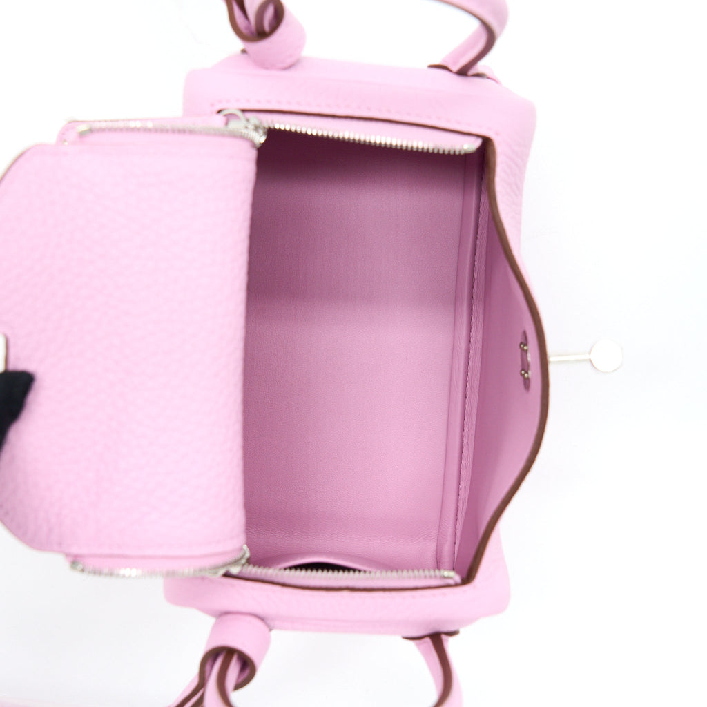 HERMES MINI LINDY CLEMENCE X9 MAUVE SYLVESTRE SHW