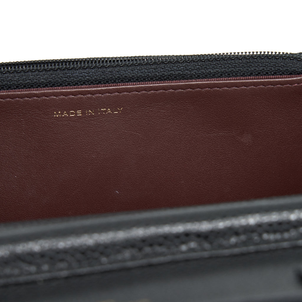 CHANEL CLASSIC WALLET ON CHAIN CAVIAR BLACK GHW
