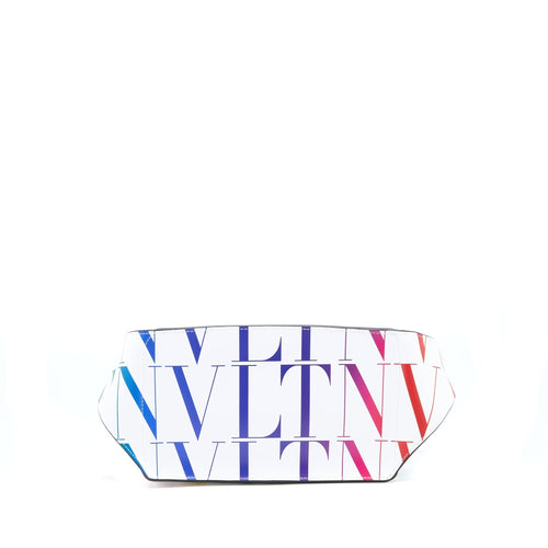 VALENTINO VLTN PRINT BELT BAG CALFSKIN WHITE/ MULTICOLOURED SHW