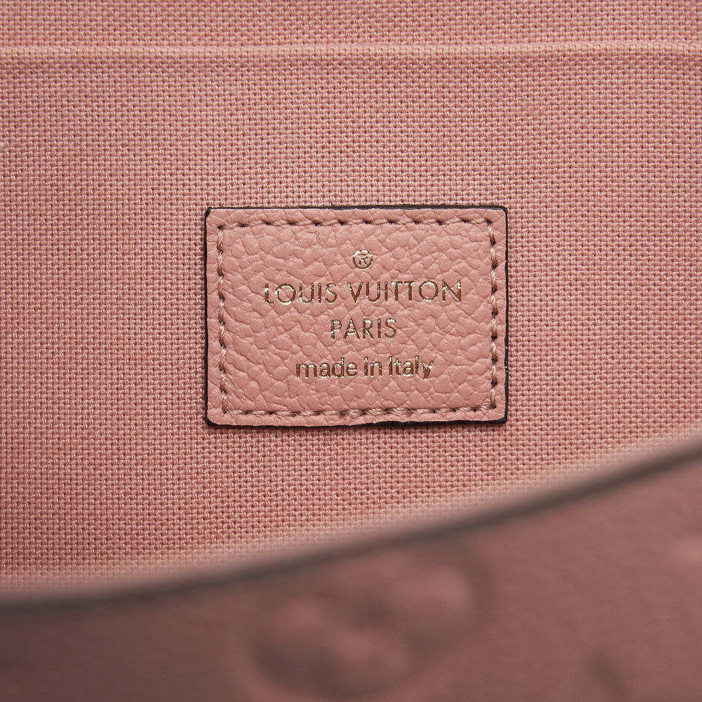 LOUIS VUITTON FELICIE POCHETTE MONOGRAM EMPREINTE ROSE POUDRE