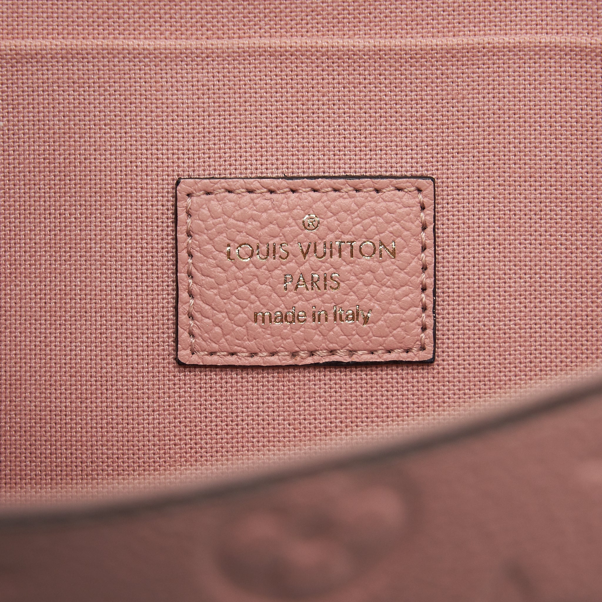 LOUIS VUITTON FELICIE POCHETTE MONOGRAM EMPREINTE ROSE POUDRE