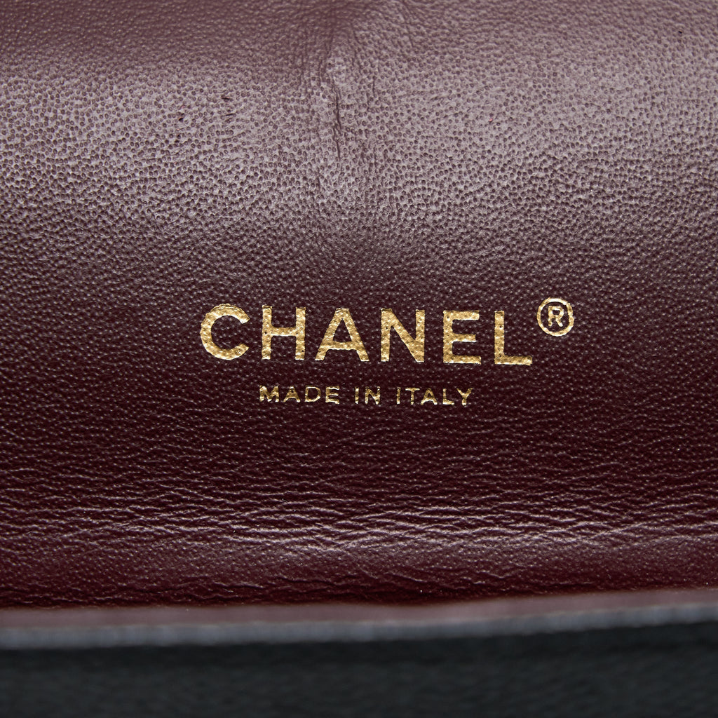 CHANEL MAXI CLASSIC DOUBLE FLAP BAG CAVIAR BLACK GHW