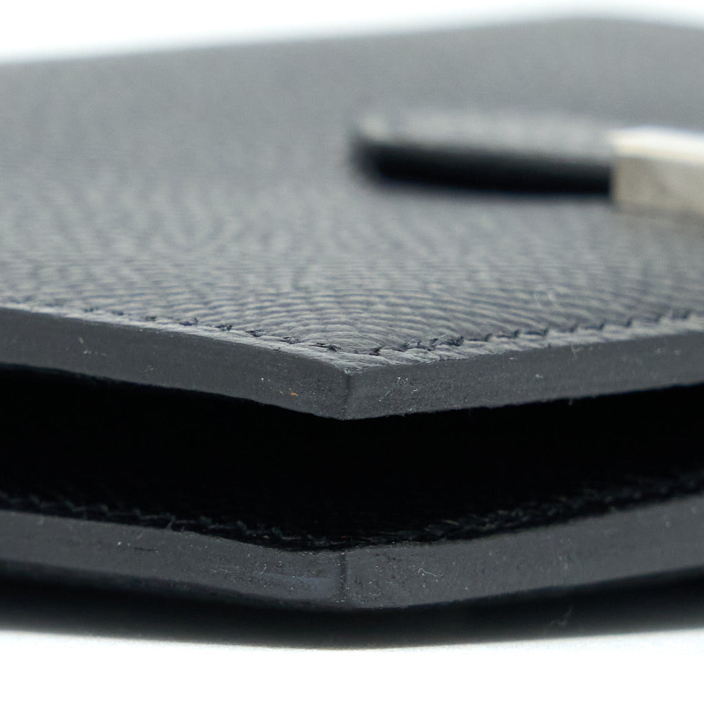 Hermes Bearn Compact Wallet Epsom Black SHW