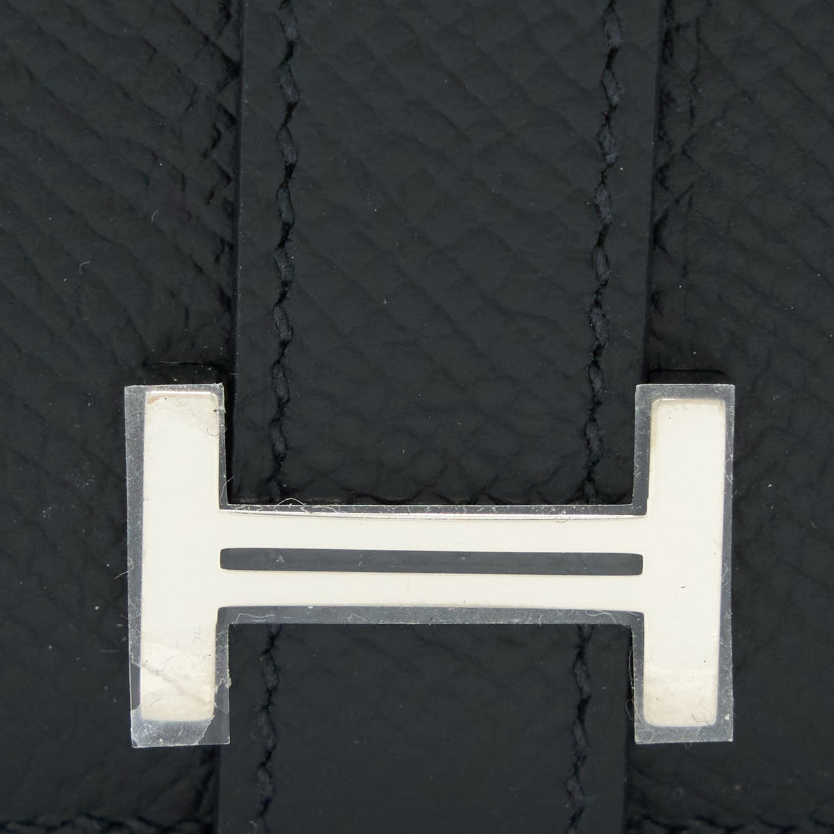 Hermes Bearn Compact Wallet Epsom Black SHW
