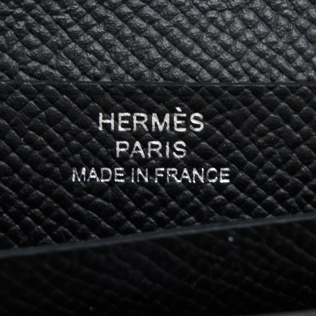 Hermes Bearn Compact Wallet Epsom Black SHW