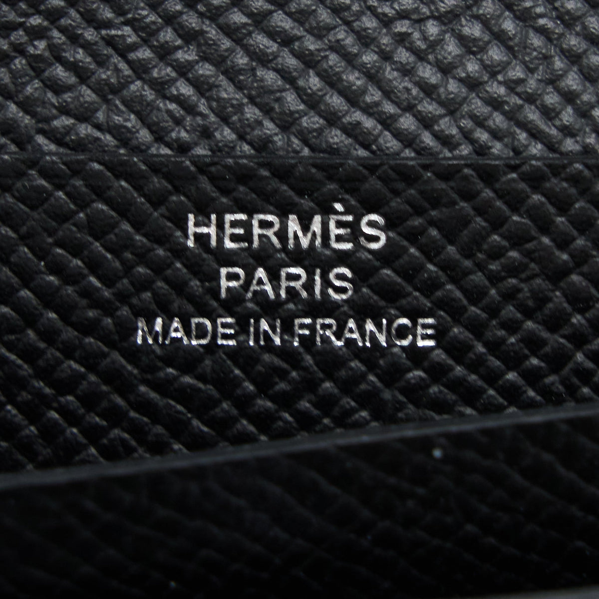 Hermes Bearn Compact Wallet Epsom Black SHW