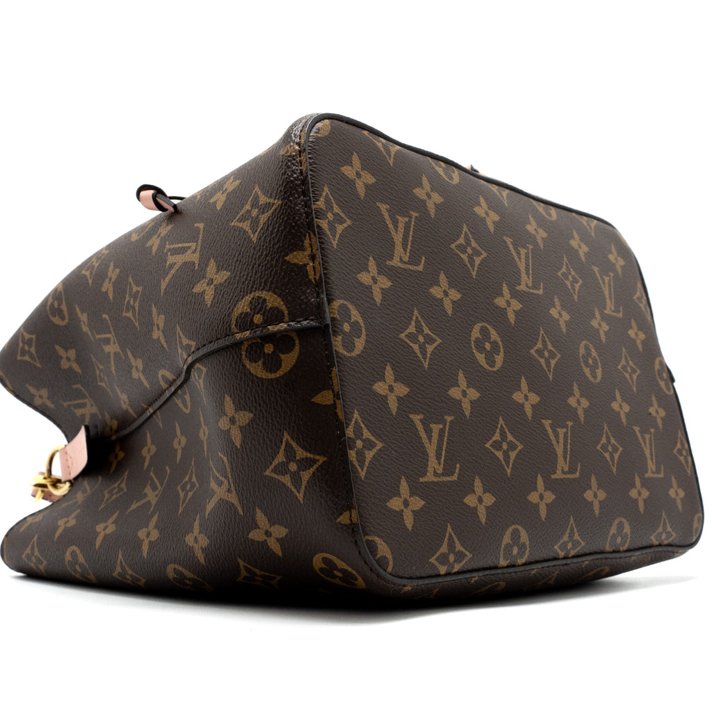 LOUIS VUITTON NEONOE MM MONOGRAM CANVAS ROSE POUDRE GHW