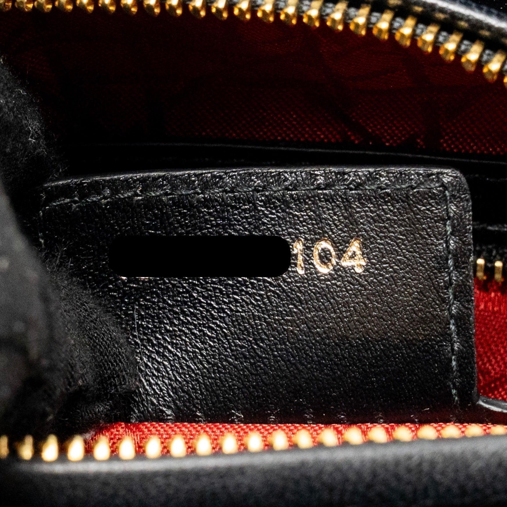 DIOR MEDIUM LADY DIOR LAMBSKIN BLACK GHW