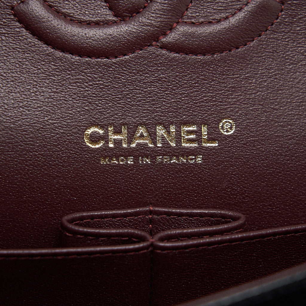 CHANEL MEDIUM CLASSIC DOUBLE FLAP 25CM CAVIAR BLACK GHW (MICROCHIP)