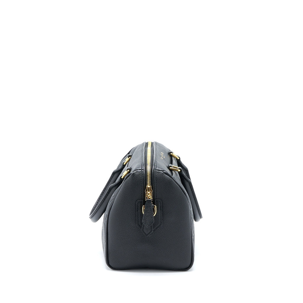 LOUIS VUITTON SPEEDY 25 BANDOULIERE MONOGRAM EMPREINTE BLACK GHW
