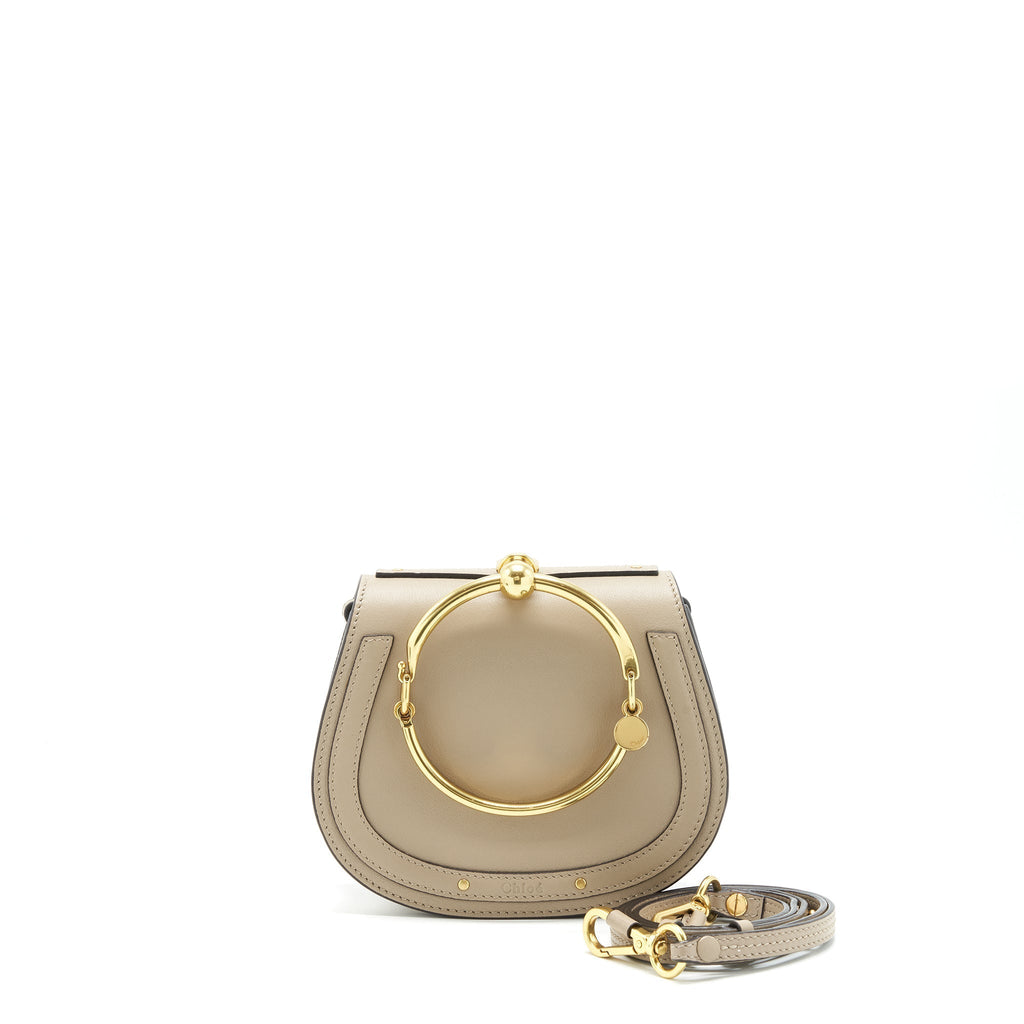 CHLOE NILE BRACELET CROSS BODY BAG GREY