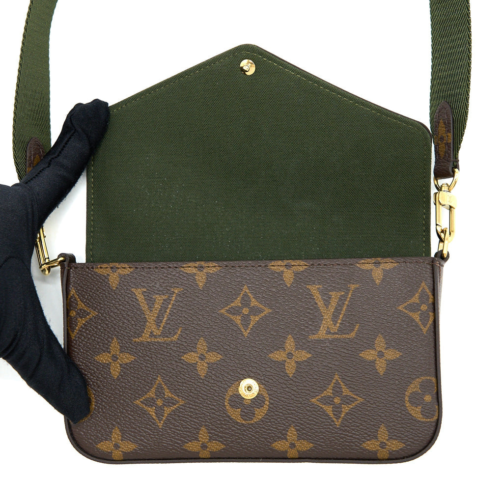 LOUIS VUITTON FELICIE STRAP & GO MONOGRAM CANVAS GHW