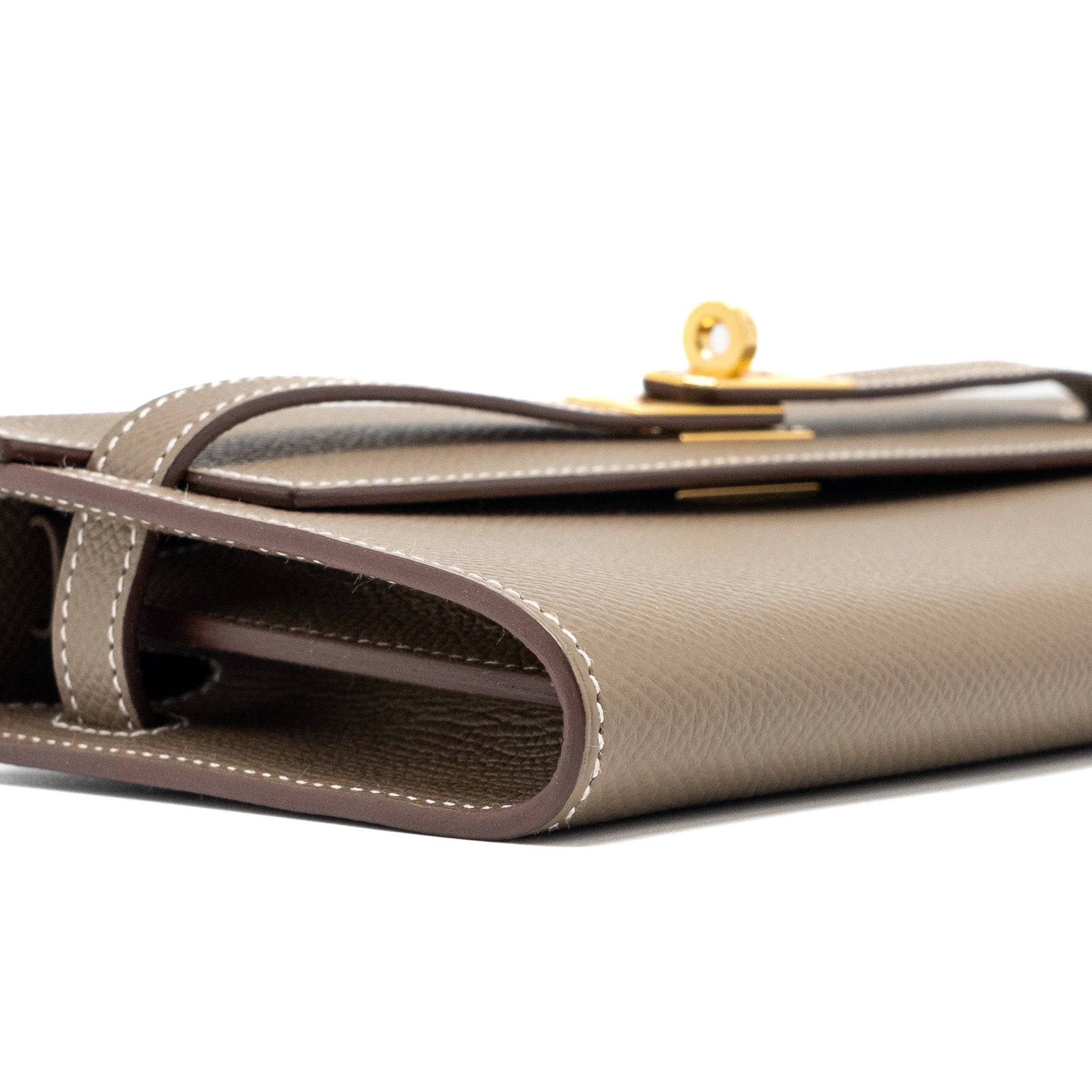 HERMES CLASSIC KELLY TO GO EPSOM ETOUPE GHW