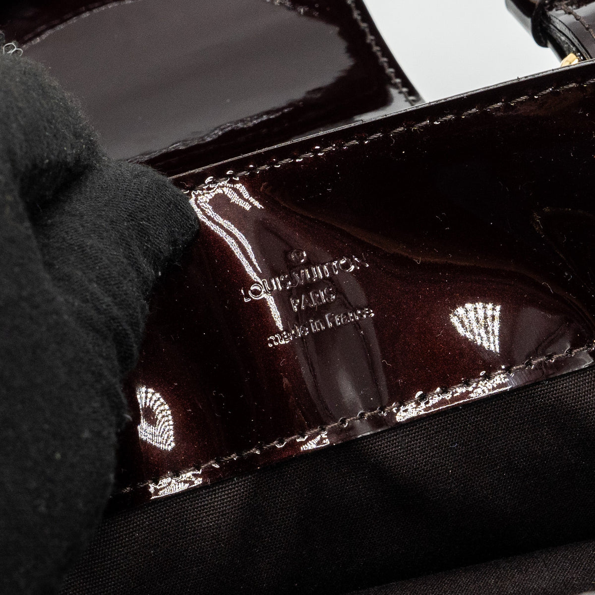 LOUIS VUITTON LARGE ZIP TOTE BAG PATENT LEATHER AMATANTE GHW