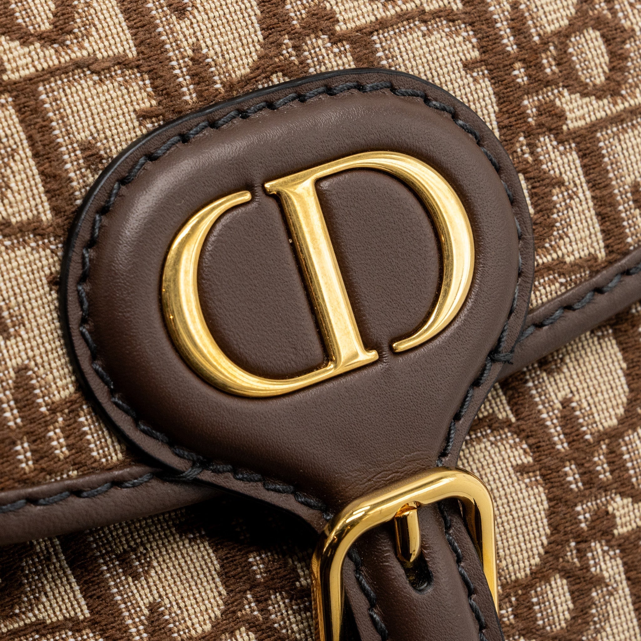 DIOR MEDIUM BOBBY BAG BROWN DIOR OBLIQUE JACQUARD GHW
