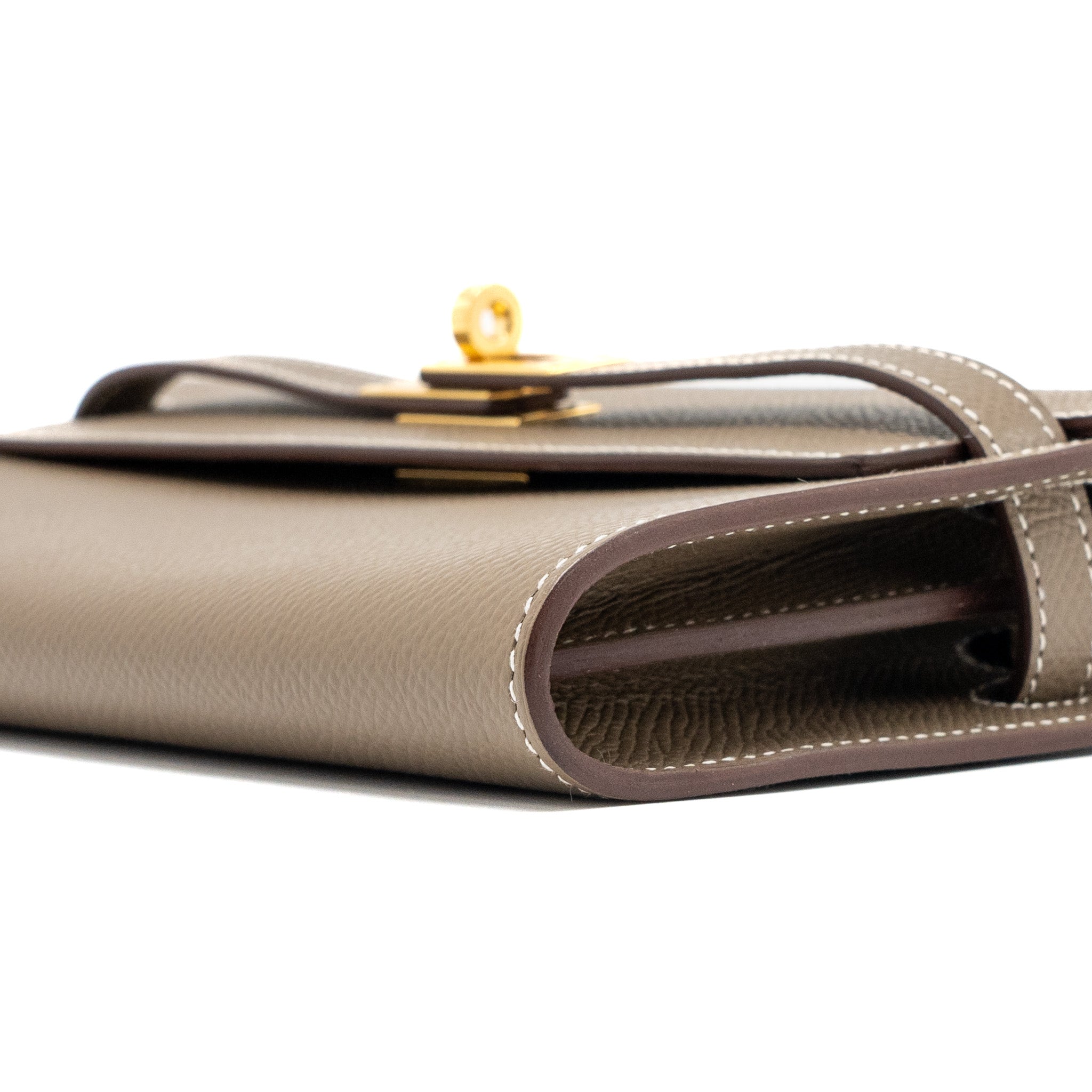 HERMES CLASSIC KELLY TO GO EPSOM ETOUPE GHW